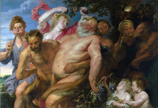 Silène ebrio sostenido por sátiros – Peter Paul Rubens Peter Paul Rubens Master Apollon