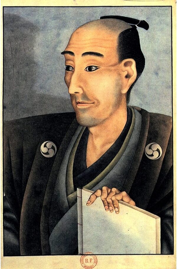 Retrato de un hombre de noble nacimiento con un libro – Katsushika Hokusai Katsushika Hokusai Master Apollon