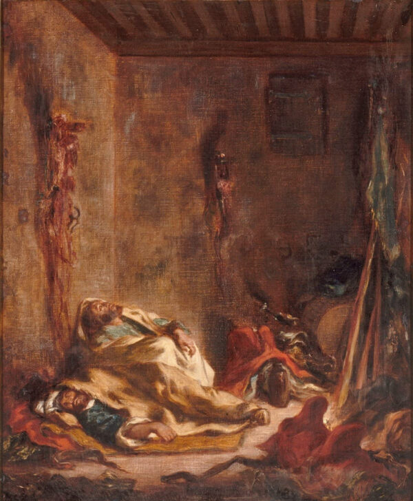 Un poste de guardia en Meknès – Eugène Delacroix Eugène Delacroix Master Apollon