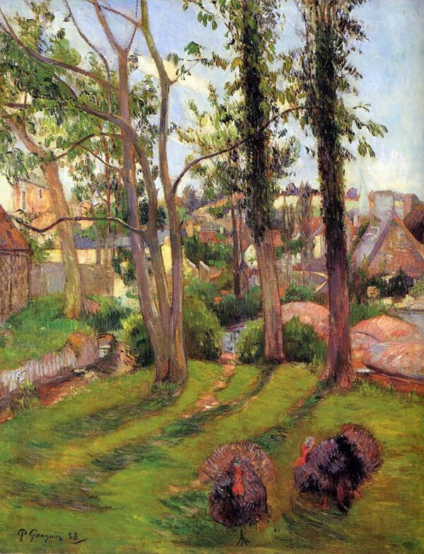 Las pavos (Paisaje de Pont Aven) – Paul Gauguin Paul Gauguin Master Apollon