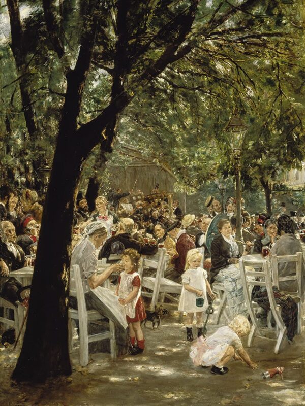 Biergarten de Múnich 1883/84 – Max Liebermann Max Liebermann Master Apollon