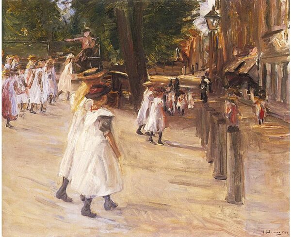 En el camino de la escuela a Edam – Max Liebermann Max Liebermann Master Apollon