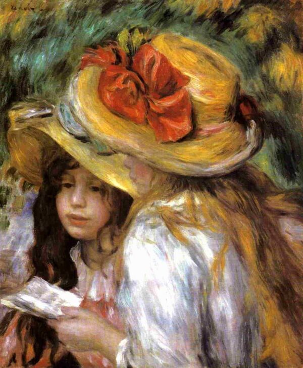 Dos jóvenes chicas leyendo – Pierre-Auguste Renoir Pierre-Auguste Renoir Master Apollon