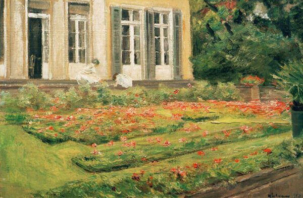 La terraza de flores en el jardín de Wannsee después del noroeste – Max Liebermann Max Liebermann Master Apollon