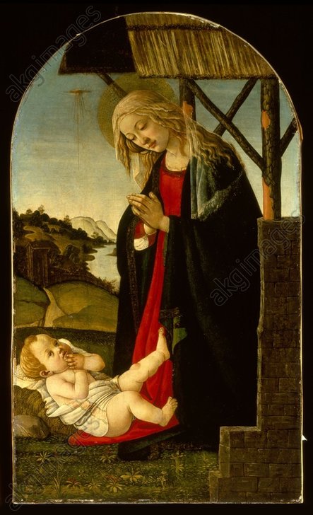 La Madonna adorando al Cristo – Sandro Botticelli Sandro Botticelli Master Apollon