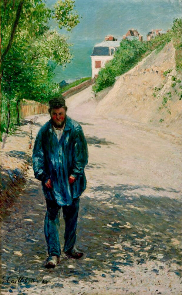 El Padre Magloire en un camino entre Saint-Clair y Étretat – Caillebotte Gustave Caillebotte Master Apollon