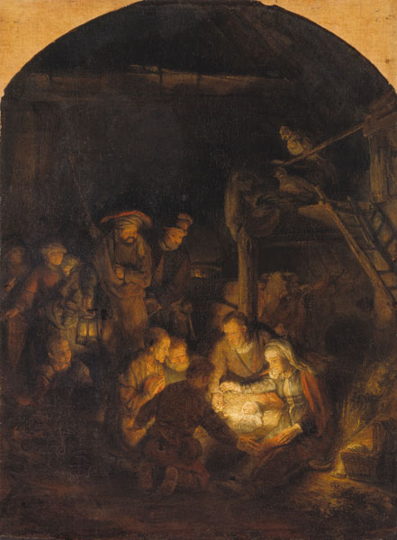 Adoración de los pastores – Rembrandt van Rijn Rembrandt van Rijn Master Apollon