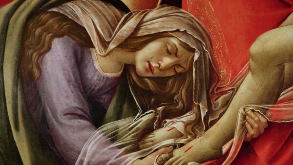 Lamentación del Cristo, detalle de María Magdalena y los pies del Cristo – Sandro Botticelli Sandro Botticelli Master Apollon