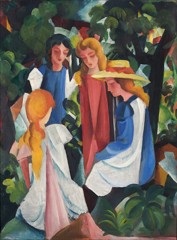 Cuatro jóvenes chicas – August Macke August Macke Master Apollon