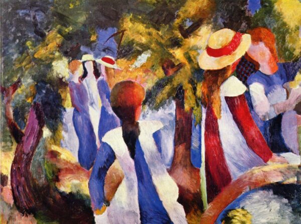 Chica bajo los árboles – August Macke August Macke Master Apollon