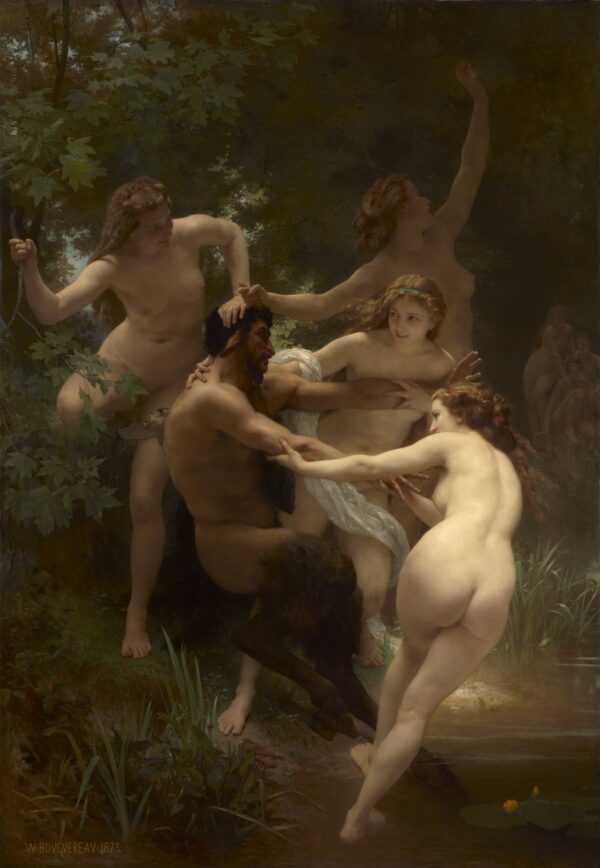 Ninfas y sátiro – William Bouguereau William Bouguereau Master Apollon