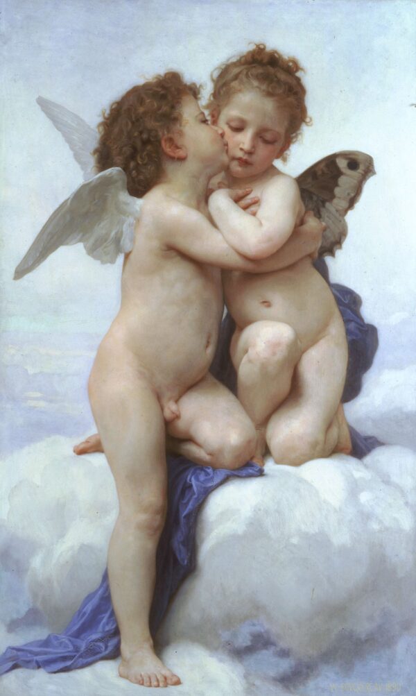 El amor y Psique, niños – William Bouguereau William Bouguereau Master Apollon