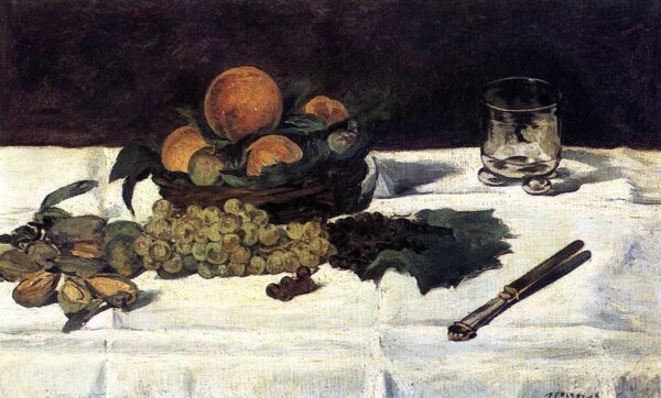 Naturaleza muerta: frutas sobre un lienzo – Edouard Manet Édouard Manet Master Apollon