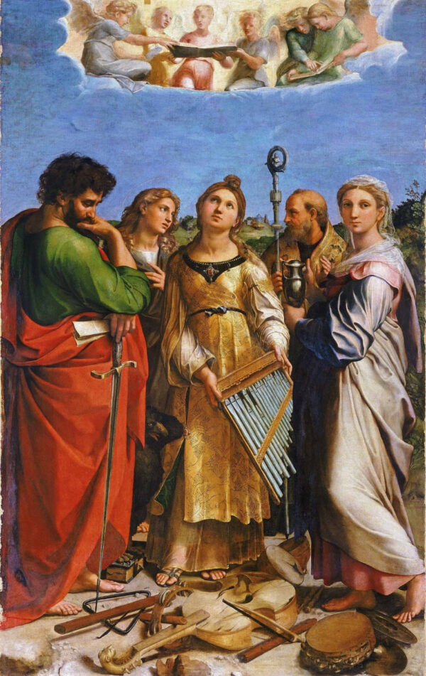 La Éxtasis de santa Cecilia – Rafael (pintor) Rafael Sanzio Master Apollon