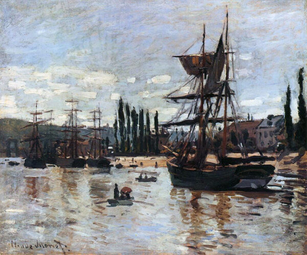 Botes en Ruan – Claude Monet Claude Monet Master Apollon