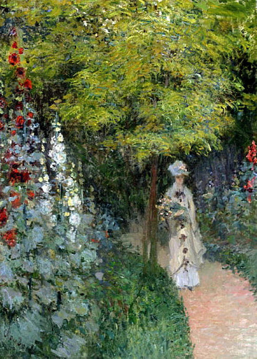 El jardín, las rosas trébol, 1877 – Claude Monet Claude Monet Master Apollon