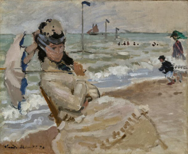 Camille en la playa de Trouville – Claude Monet Claude Monet Master Apollon