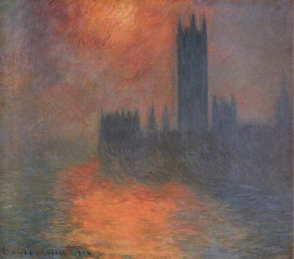 El Parlamento, atardecer (W 1607) – Claude Monet Claude Monet Master Apollon