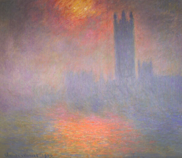 Londres, el Parlamento. Rayo de sol en la niebla (W 1610) – Claude Monet Claude Monet Master Apollon