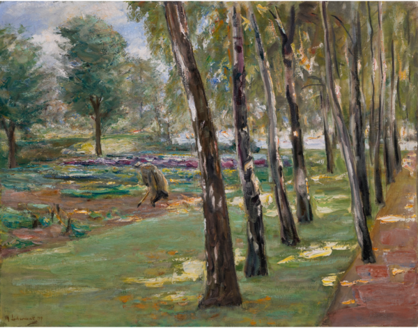 La alameda de abedules en el jardín de Wannsee – vista del campo de repollos – Max Liebermann Max Liebermann Master Apollon