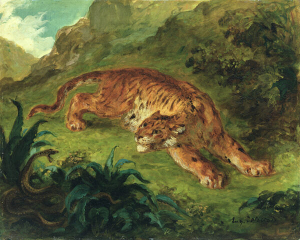 Tigre y serpiente – Eugène Delacroix Eugène Delacroix Master Apollon