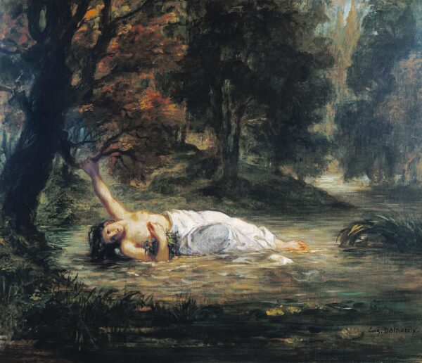 La muerte de Ofelia – Eugène Delacroix Eugène Delacroix Master Apollon