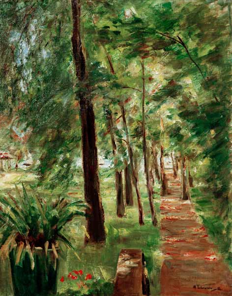 La avenida de abedules en el jardín de Wannsee hacia el este – Max Liebermann Max Liebermann Master Apollon