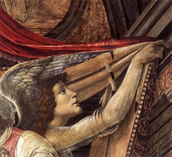 Detalle de los ángeles del retablo de San Barnaba – Sandro Botticelli Sandro Botticelli Master Apollon