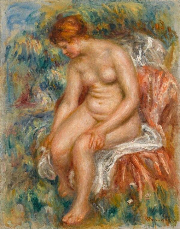 Baigneuse sentada secándose una pierna – Pierre-Auguste Renoir Pierre-Auguste Renoir Master Apollon