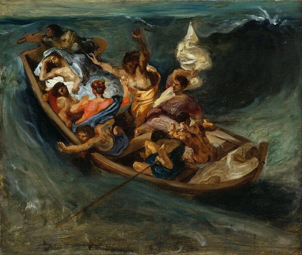 El Cristo en la tormenta sobre el mar – Eugène Delacroix Eugène Delacroix Master Apollon