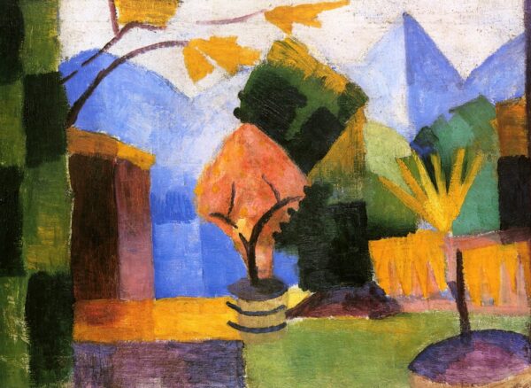 Jardín en el lago de Thun – August Macke August Macke Master Apollon