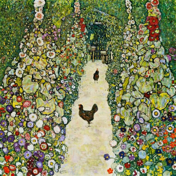 Callejón de jardín con las gallinas – Gustav Klimt Gustav Klimt Master Apollon