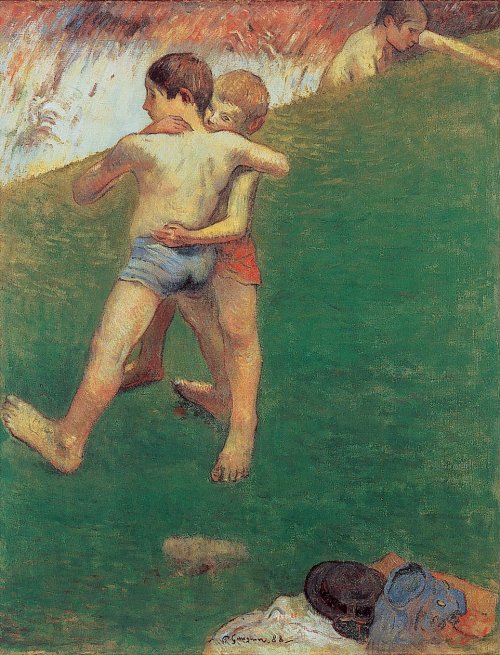 Los niños luchando – Paul Gauguin Paul Gauguin Master Apollon