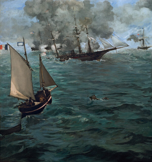 La batalla del Kearsarge y del Alabama – Edouard Manet Édouard Manet Master Apollon