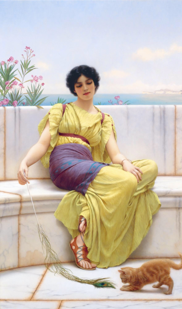 Oisiveté – John William Godward se traduce al español mexicano como “Oisiveté – John William Godward Cuadros populares Master Apollon