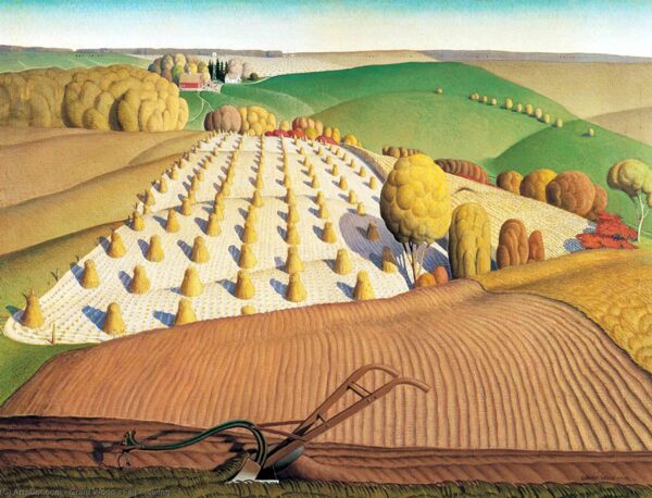 Labranza de otoño – Grant Wood Grant Wood Master Apollon