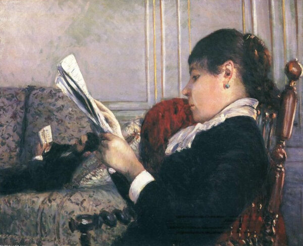 Interiores, Mujer leyendo – Caillebotte Gustave Caillebotte Master Apollon