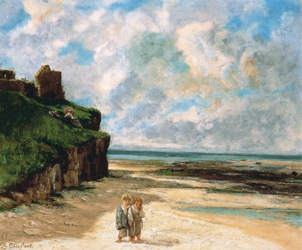 La playa de Saint-Aubin-sur-Mer – Gustave Courbet Gustave Courbet Master Apollon