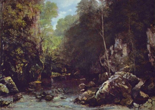 El arroyo del pozo negro – Gustave Courbet Gustave Courbet Master Apollon