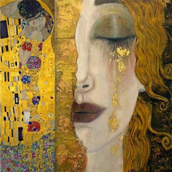 Las lágrimas de oro – Gustav Klimt (personalizado) Cuadros populares Master Apollon