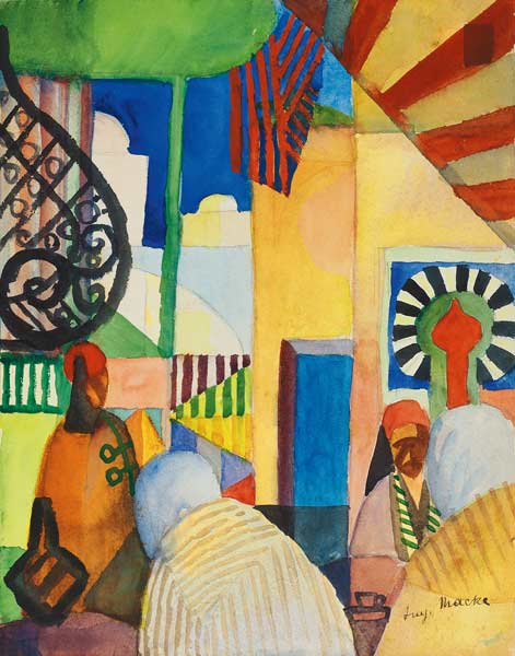 En el bazar – August Macke August Macke Master Apollon