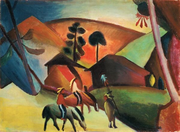 Amérindios a caballo – August Macke August Macke Master Apollon