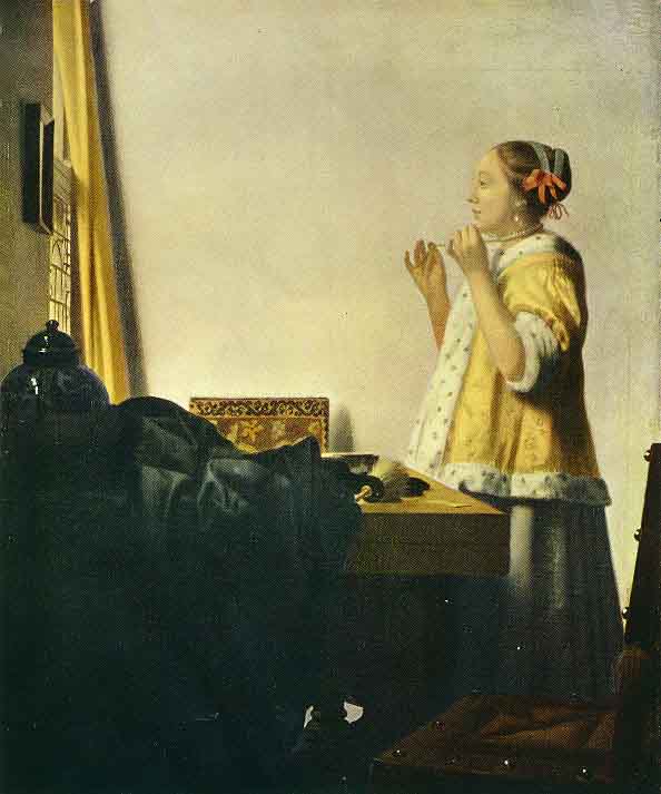 La dama del collar de perlas – Johannes Vermeer Johannes Vermeer Master Apollon