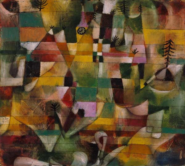 Paisaje con el campanario amarillo – Paul Klee Paul Klee Master Apollon