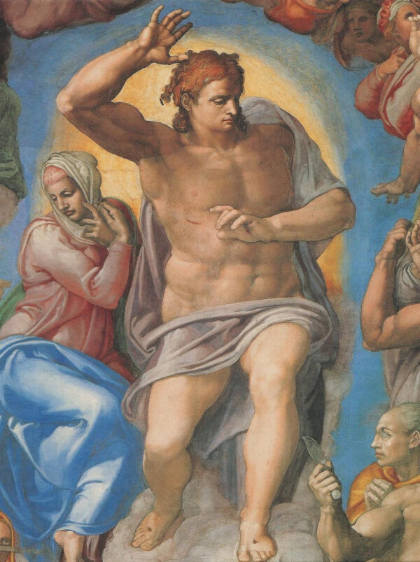 Juicio Final – Cristo y María (Detalle de la Capilla Sixtina) – Miguel Ángel Miguel Ángel Master Apollon