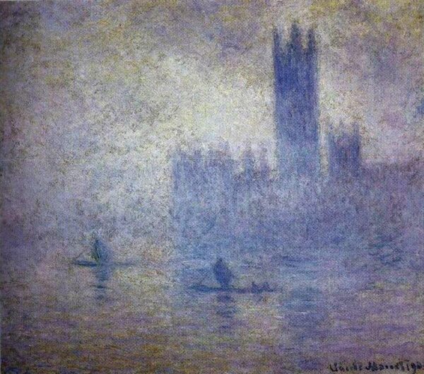 El Parlamento, efecto de niebla (W 1611) – Claude Monet Claude Monet Master Apollon