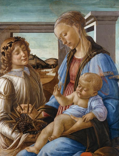 Madonna y niño con ángel (Madonna dell’Eucarestia) – Sandro Botticelli Sandro Botticelli Master Apollon