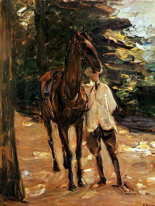 Hombre con un caballo – Max Liebermann Max Liebermann Master Apollon