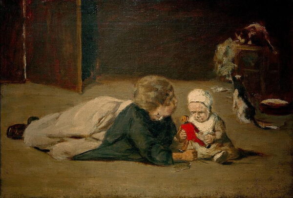 Niños jugando – Estudio – Max Liebermann Max Liebermann Master Apollon