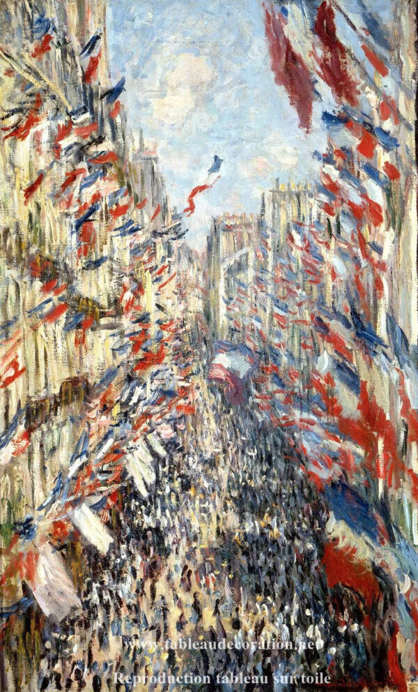 La Rue Montorgueil, Fiesta del 30 de junio de 1878 Claude Monet Claude Monet Master Apollon